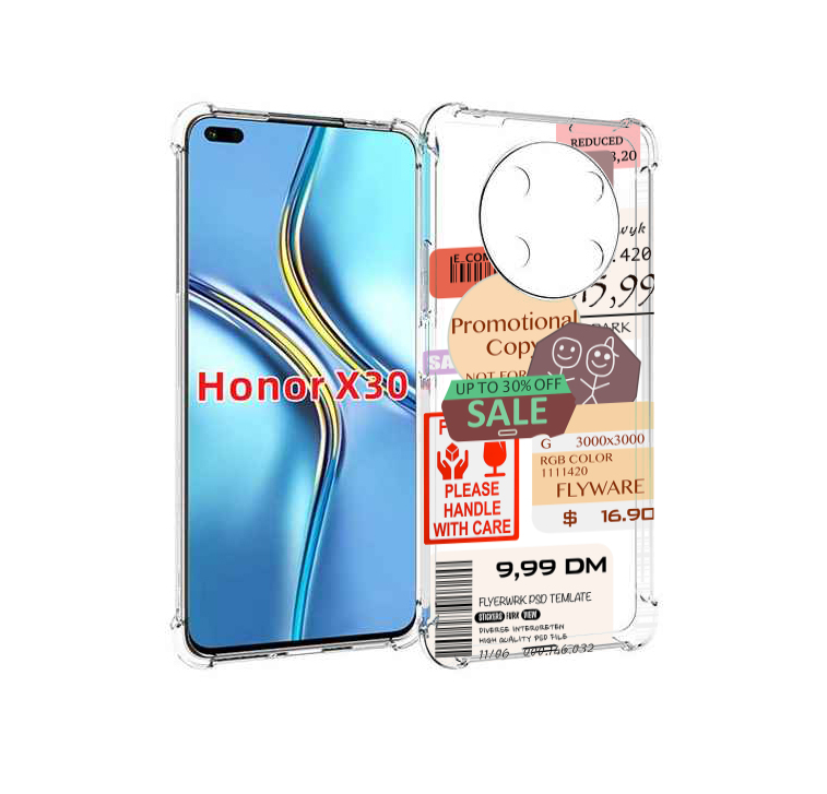

Чехол MyPads скидочные-купоны-принт для Honor X30 / Magic4 Lite 5G, Прозрачный, Tocco