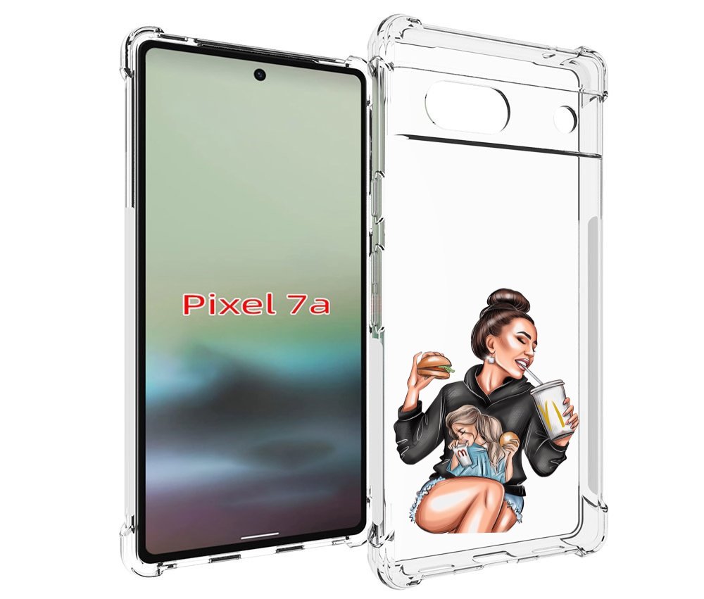 

Чехол MyPads любительница-макдональдс женский для Google Pixel 7A, Tocco