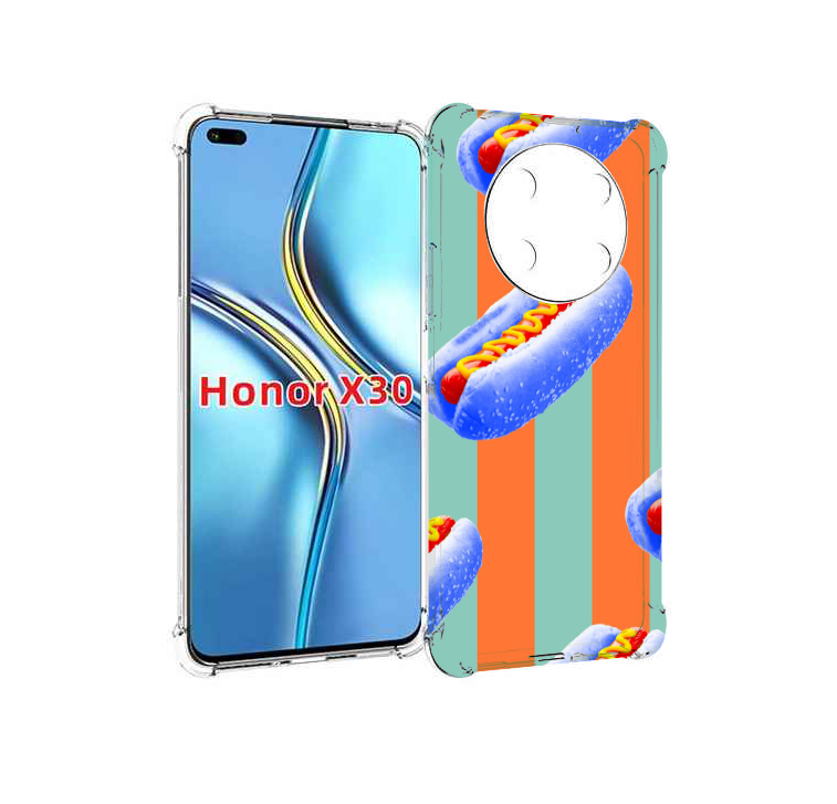 

Чехол MyPads синие хотдоги для Honor X30 / Magic4 Lite 5G, Прозрачный, Tocco