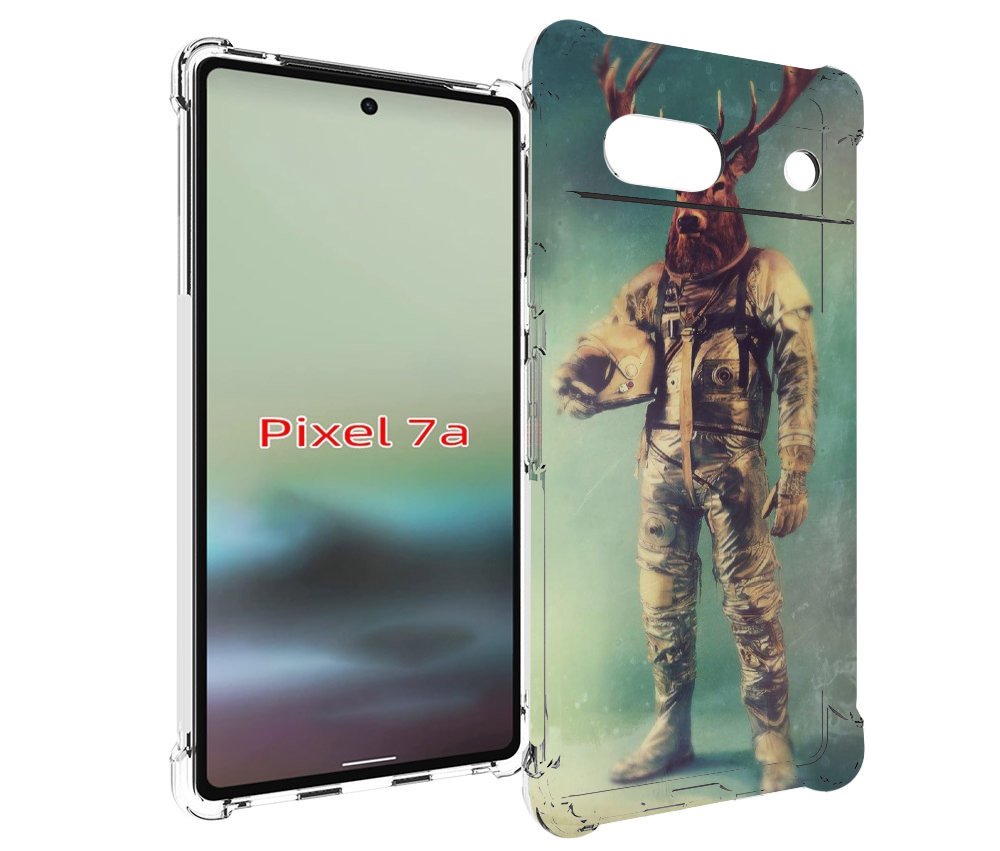 

Чехол MyPads лось космонавт для Google Pixel 7A, Tocco
