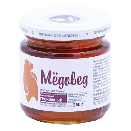 

Мед Медовед Гречишный 250 г