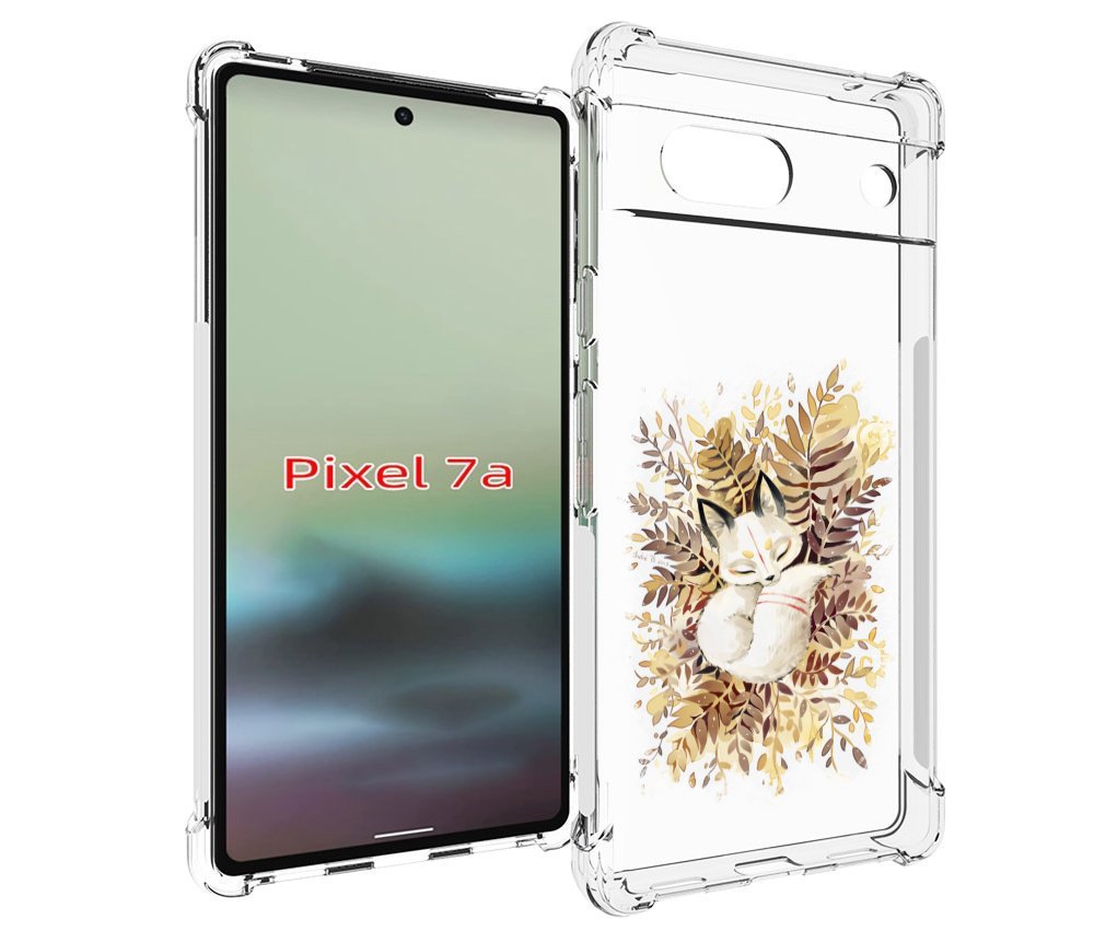 

Чехол MyPads лисенок в траве для Google Pixel 7A, Tocco