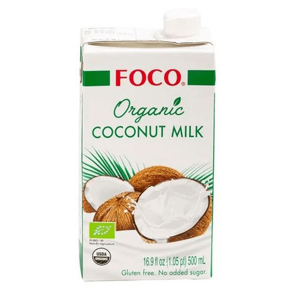 Растительный коктейль кокосовое молоко Foco Organic 500 мл
