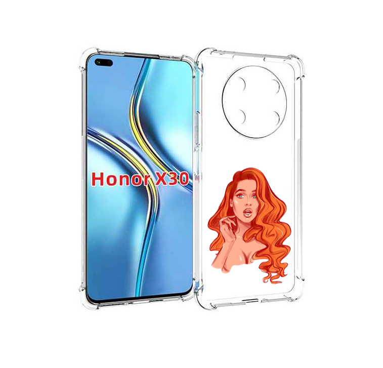 

Чехол MyPads рыжая-девушка-модельной-внешности женский для Honor X30 / Magic4 Lite 5G, Прозрачный, Tocco