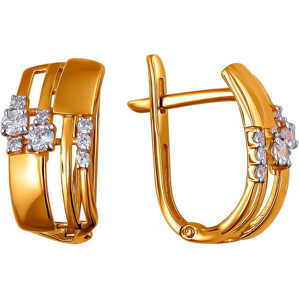 

Серьги женские из золота Эстет С12С1140702, фианит, С12С1140702