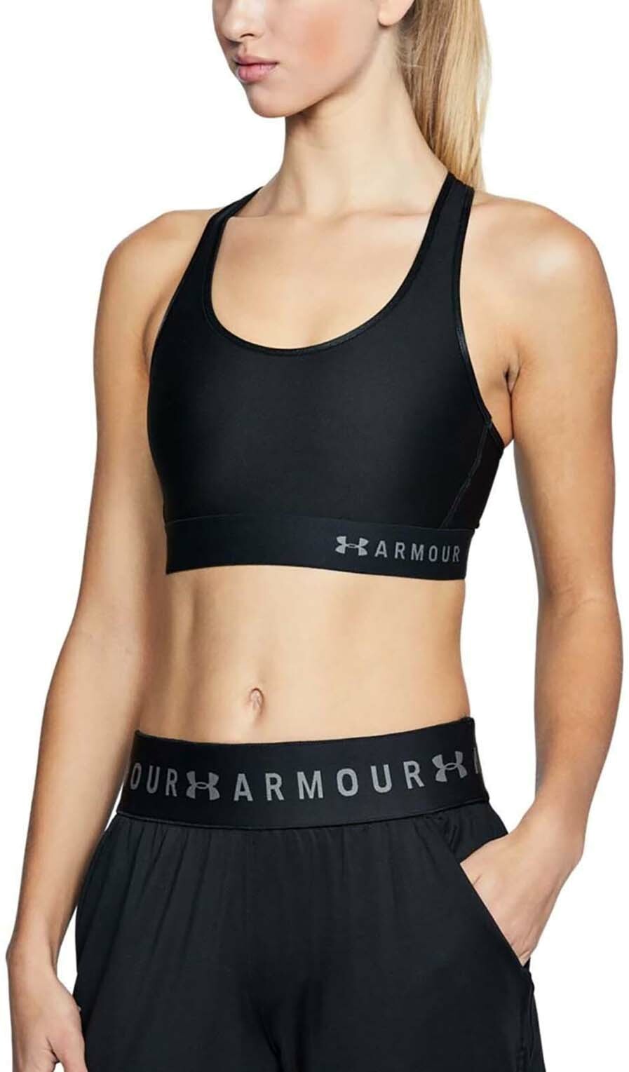 Топ женский Under Armour Mid Support черный XS