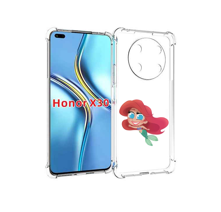 

Чехол MyPads русалка-мулатка для Honor X30 / Magic4 Lite 5G, Прозрачный, Tocco