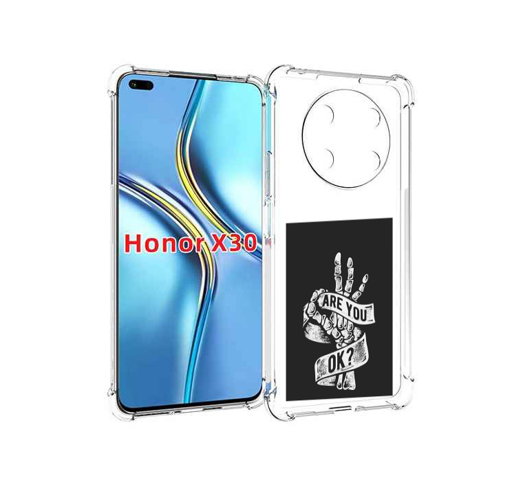 

Чехол MyPads рука-скелета для Honor X30 / Magic4 Lite 5G, Прозрачный, Tocco