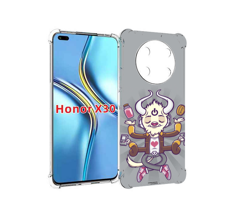

Чехол MyPads рогатый любитель поиграть для Honor X30 / Magic4 Lite 5G, Прозрачный, Tocco