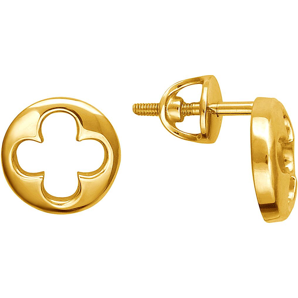 

Серьги-пусеты из золота Эстет 01С0312954, без вставки, 01С0312954