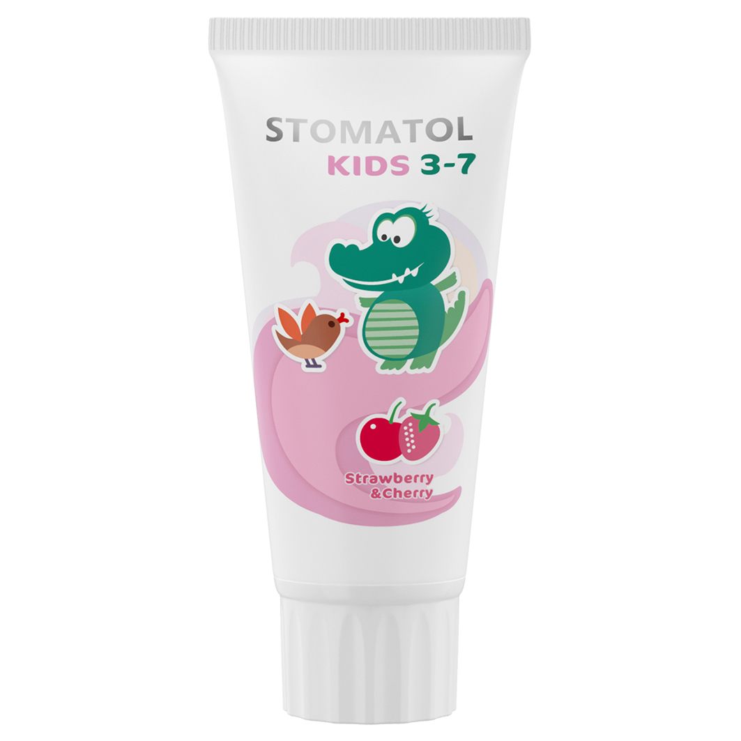 Зубная паста детская Stomatol Kids Strawberry & Cherry 50г