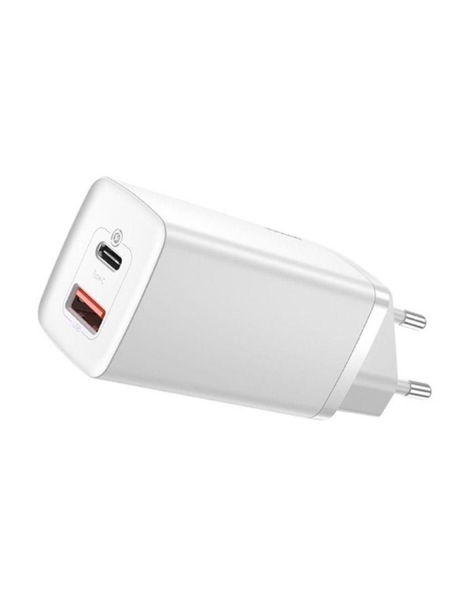 

Сетевое зарядное устройство Baseus CCGAN2L-B02 1xUSB, 1xUSB Type-C 5 А белый, CCGAN2L-B02