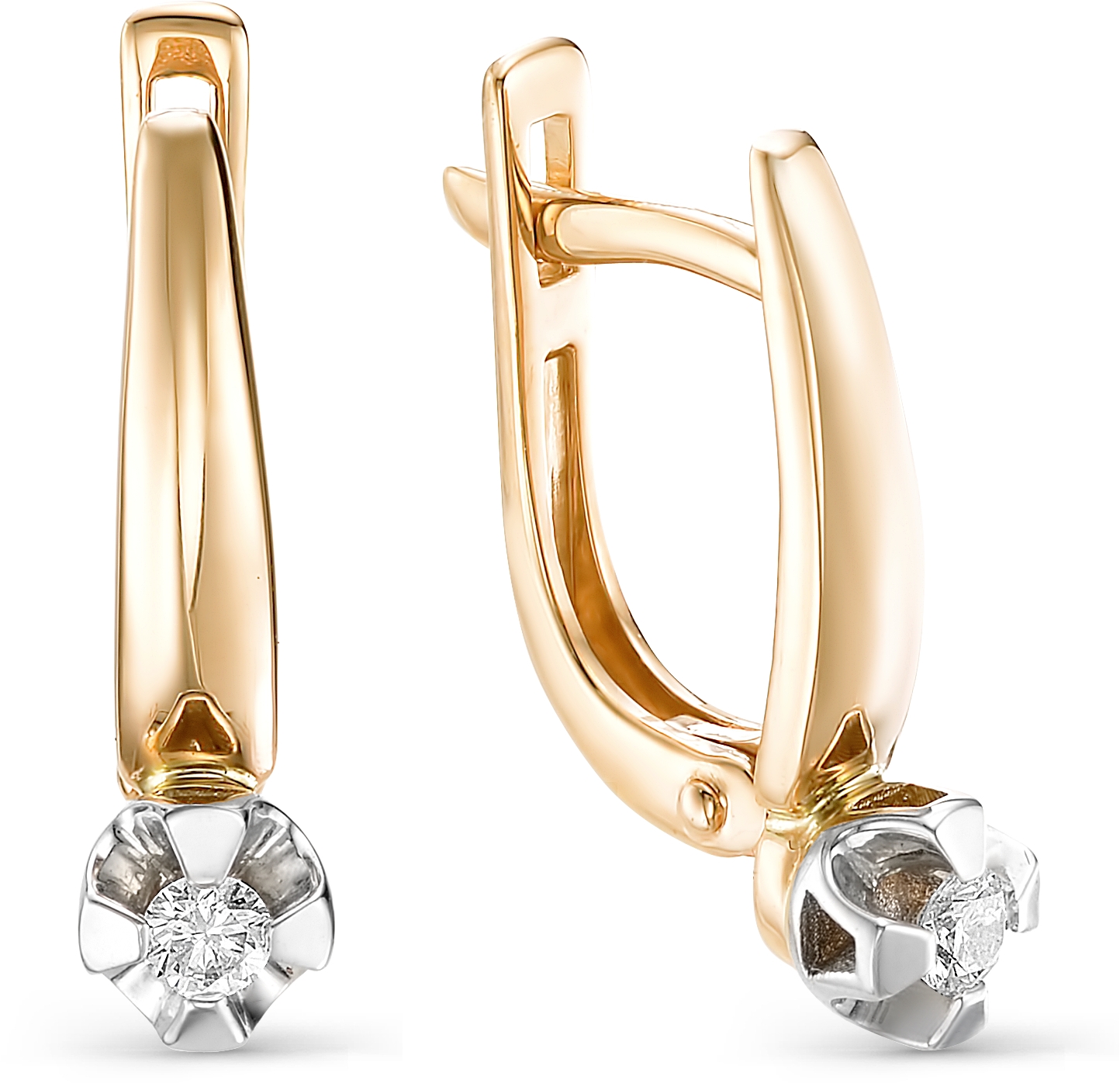 

Серьги женские из золота АЛЬКОР 22608-100, бриллиант, 22608-100