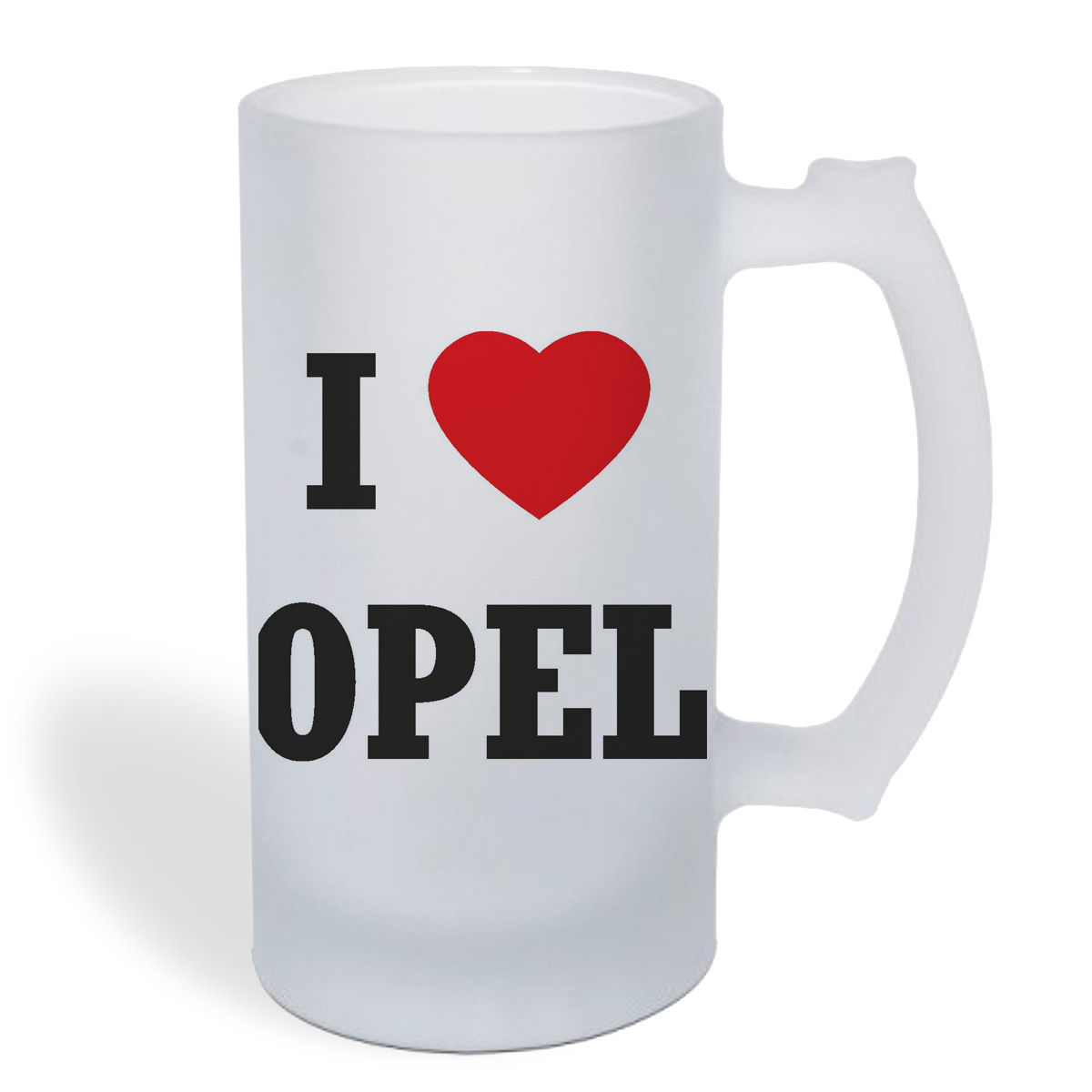 

Кружка пивная CoolPodarok Авто. I love Opel