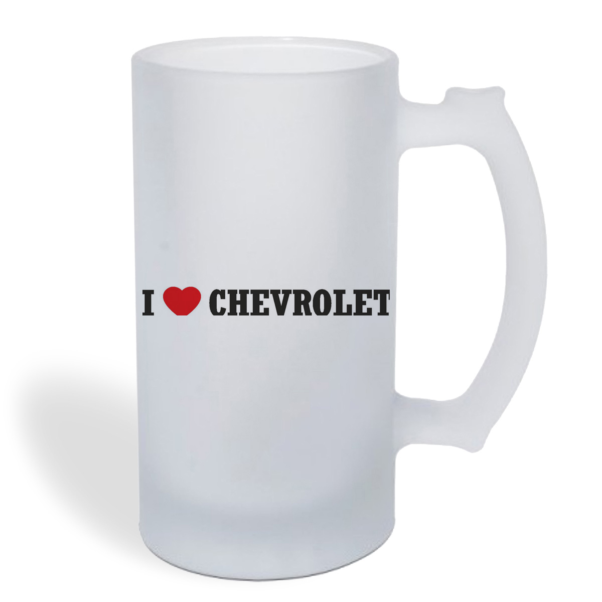 

Кружка пивная CoolPodarok Авто. I love Chevrolet