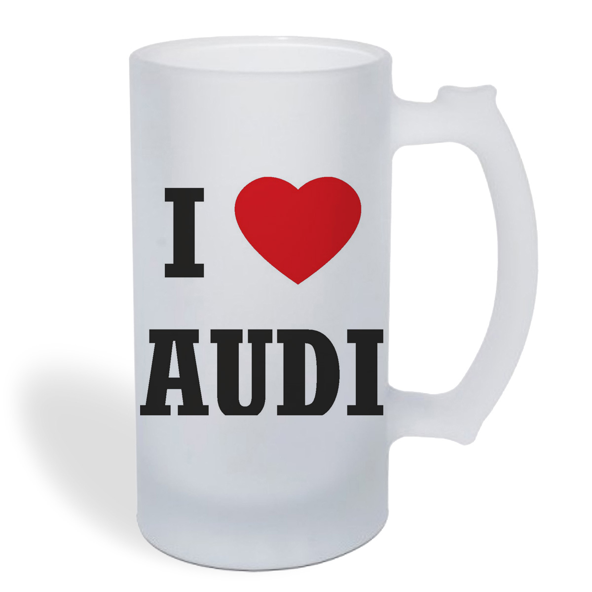 

Кружка пивная CoolPodarok Авто. I love audi