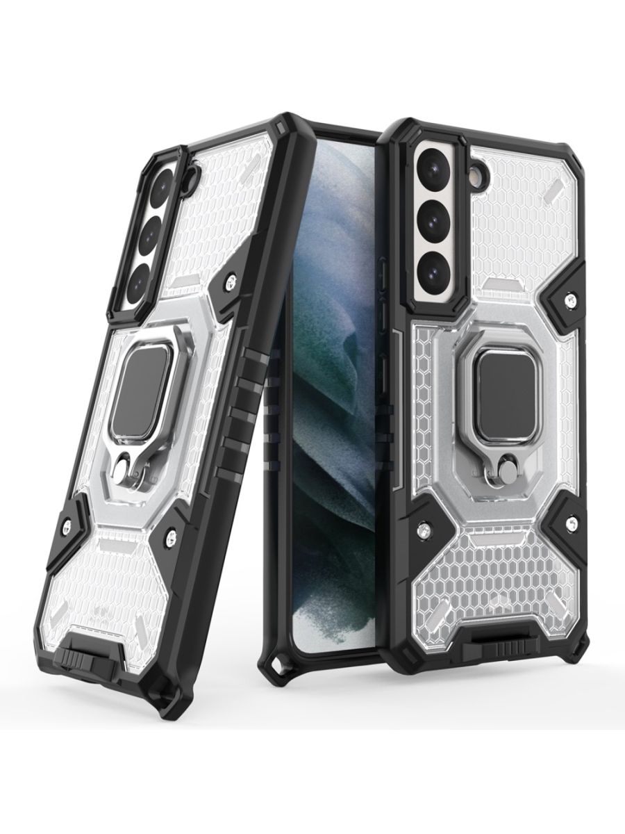 

Brodef Space Противоударный чехол с кольцом для Samsung Galaxy S22 прозрачный