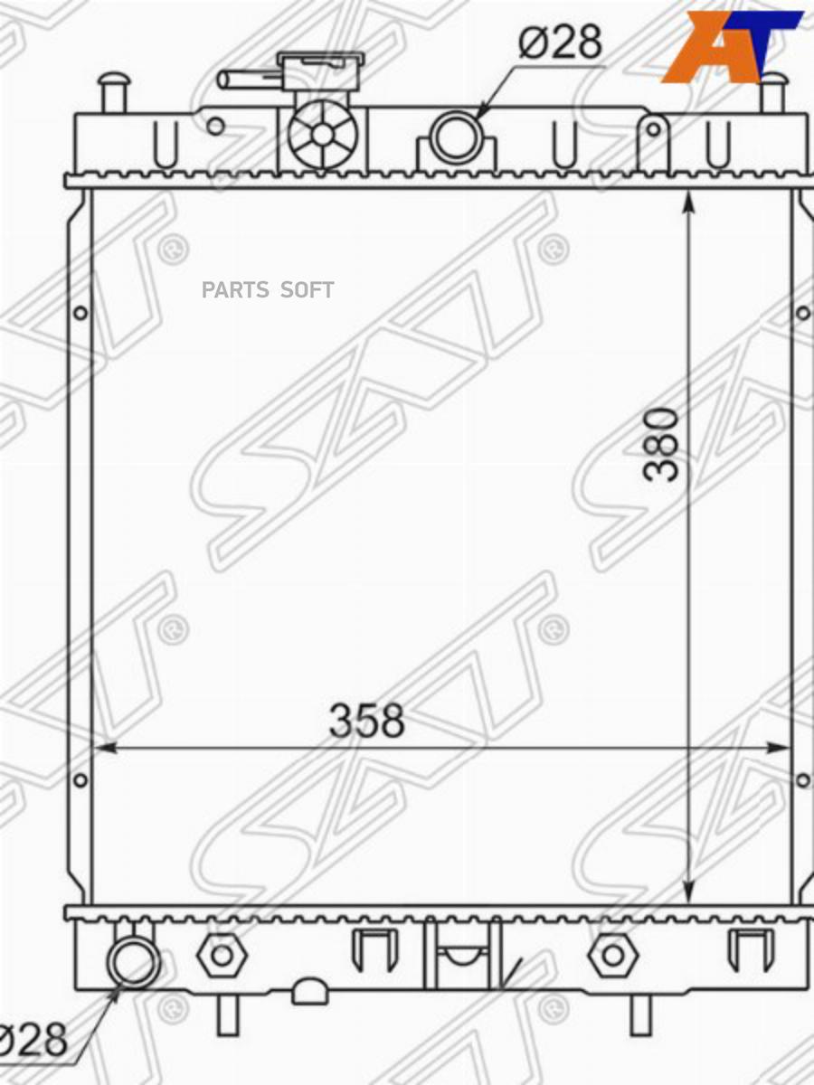 

SAT Радиатор NISSAN MARCH/MICRA CVT 92-02