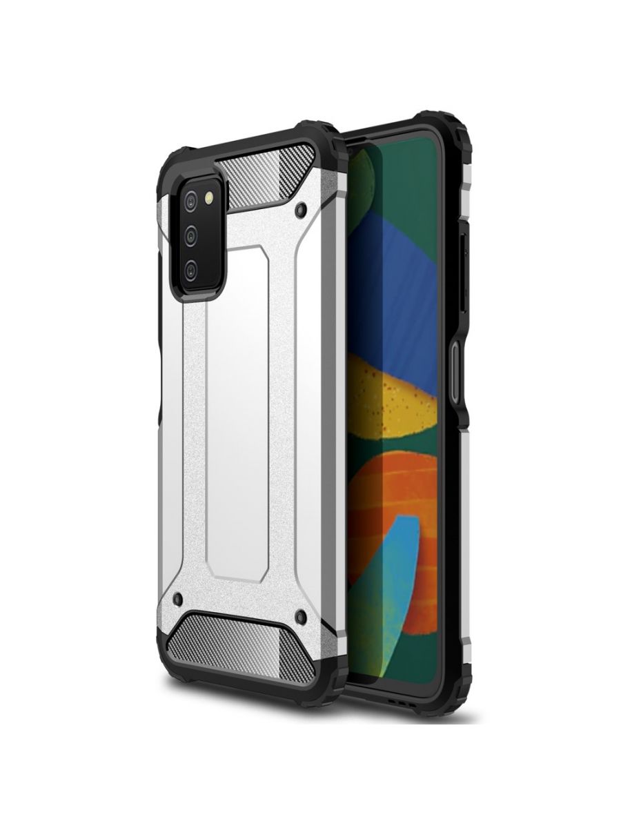 

Brodef Delta противоударный чехол для Samsung Galaxy A03s Серебряный, Серебристый