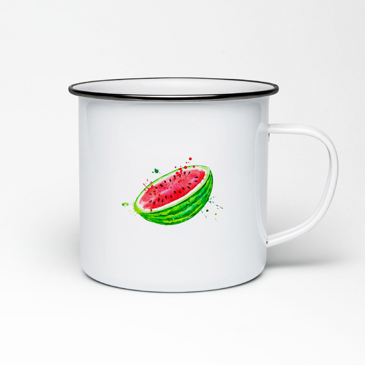 

Кружка металлическая CoolPodarok Фрукты. Половинка арбуза