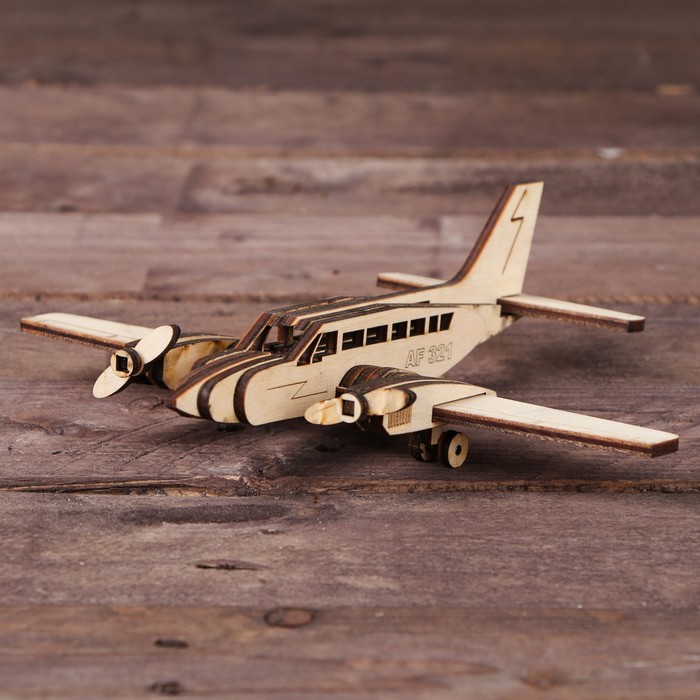 фото Деревянный конструктор альтаир cборная модель самолёт cessna