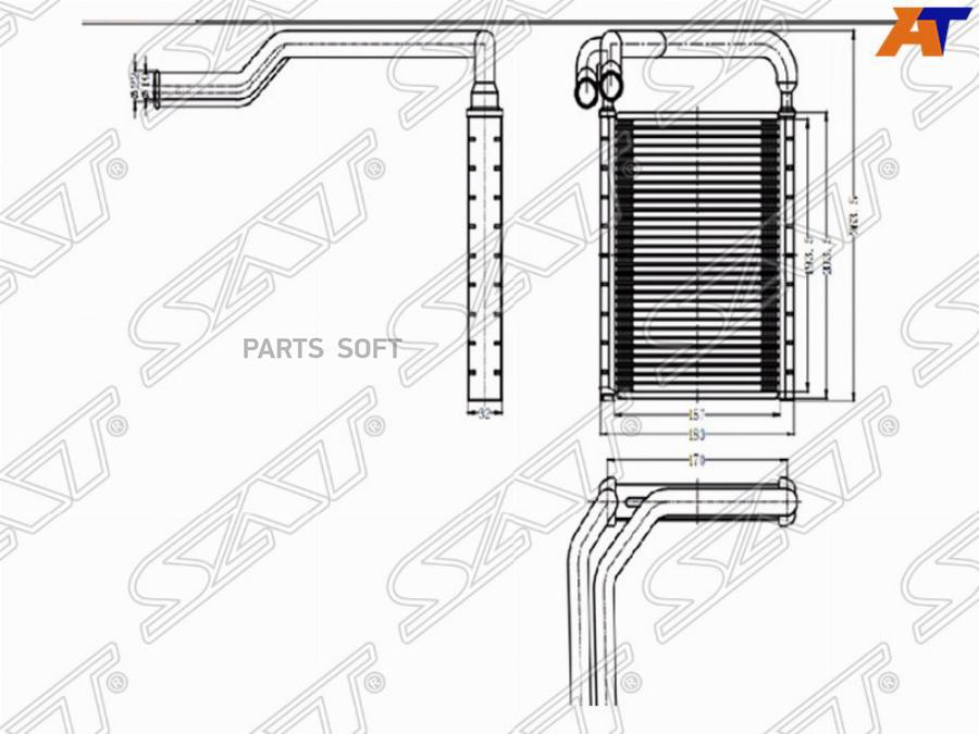 

Радиатор отопителя салона HYUNDAI SOLARIS/KIA RIO 10- ST-HNS1-395-0