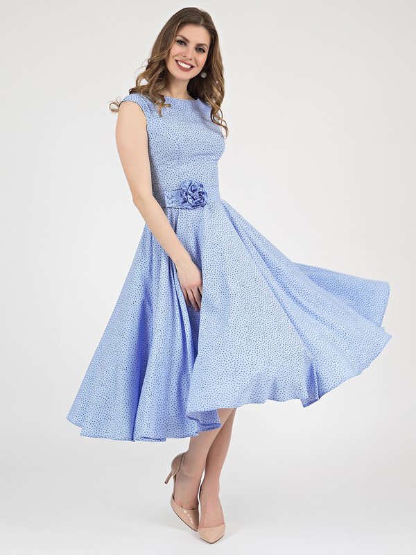 фото Платье женское olivegrey pl000593l(midora) голубое 52 ru