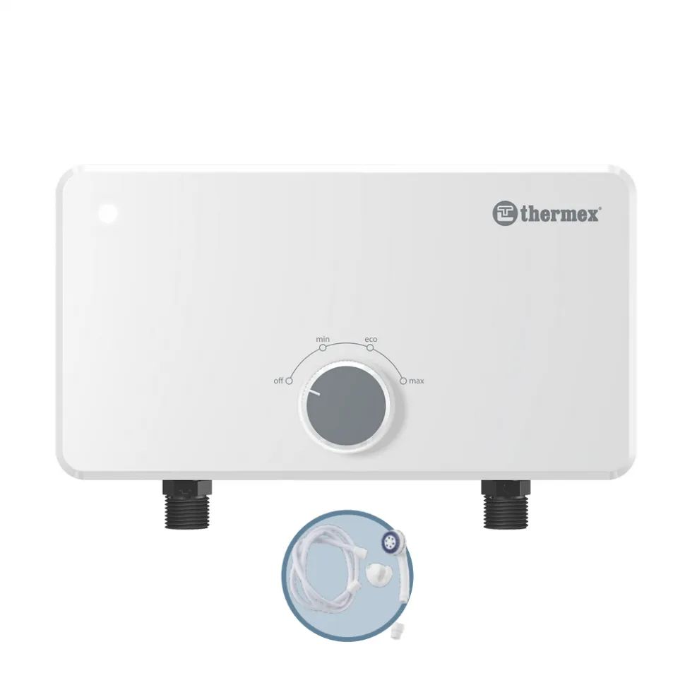 фото Водонагреватель проточный thermex urban 3500 shower white