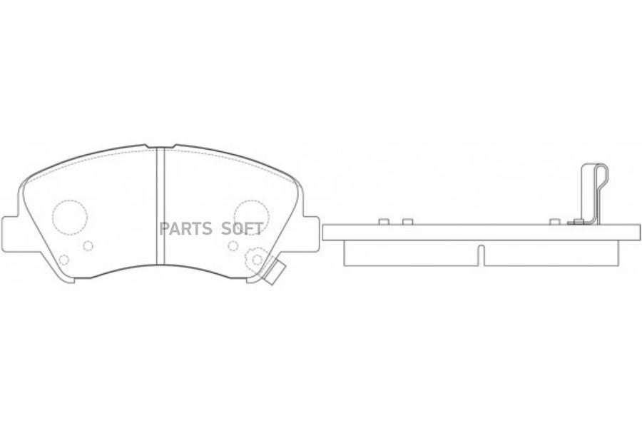 

Колодки тормозные передние HYUNDAI i30/ELANTRA 11-/CEED 12- BP11537