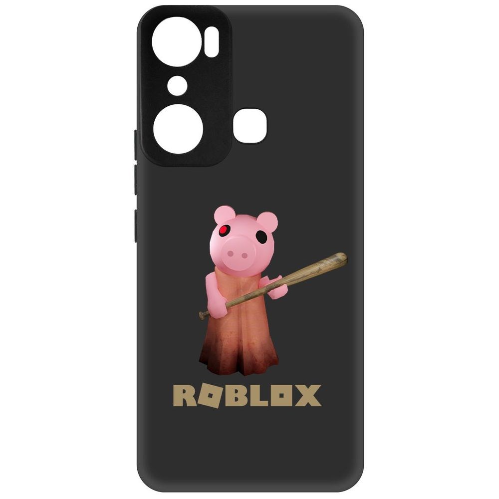 

Чехол-накладка Софт Roblox-Пигги для Infinix Hot 20i, Черный