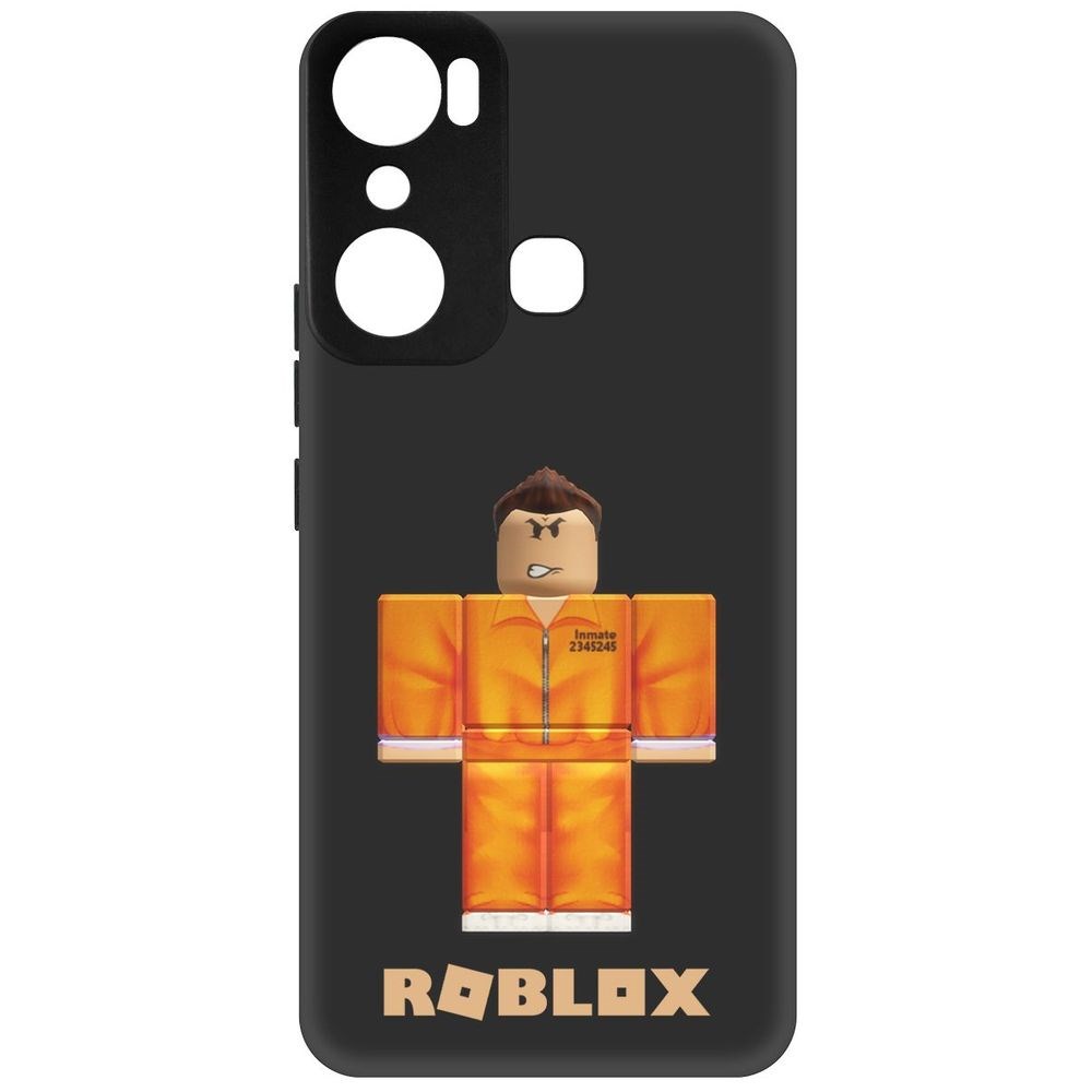 

Чехол-накладка Софт Roblox-Заключенный для Infinix Hot 20i, Черный