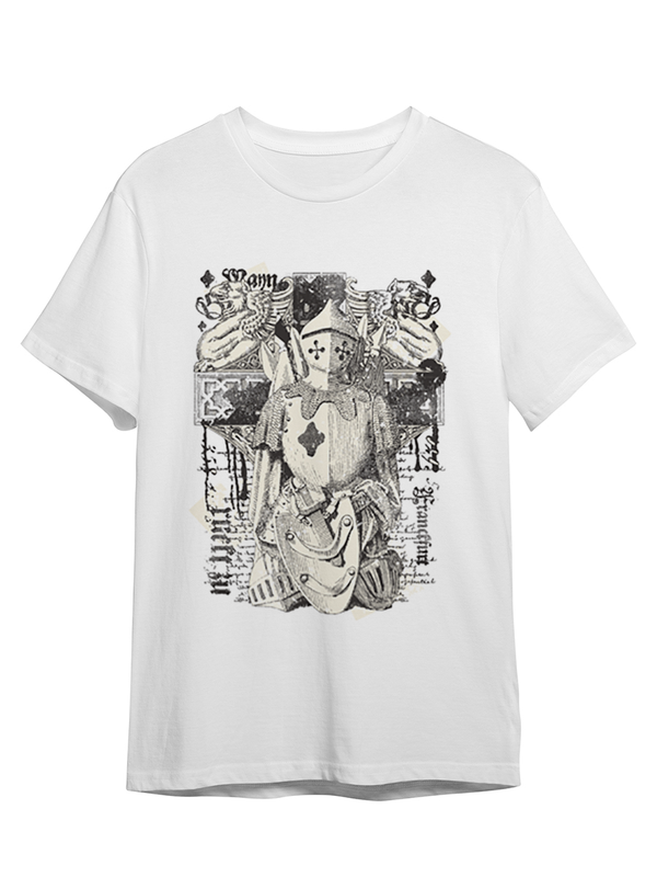 

Футболка унисекс СувенирShop Абстракция "Рыцарь / Knight" 265 белая 2XL (52-54), Белый, Абстракция "Рыцарь / Knight" 265