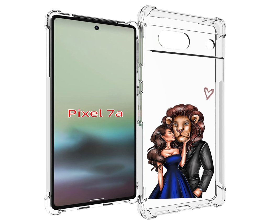 

Чехол MyPads лев-в-смокинге для Google Pixel 7A, Tocco