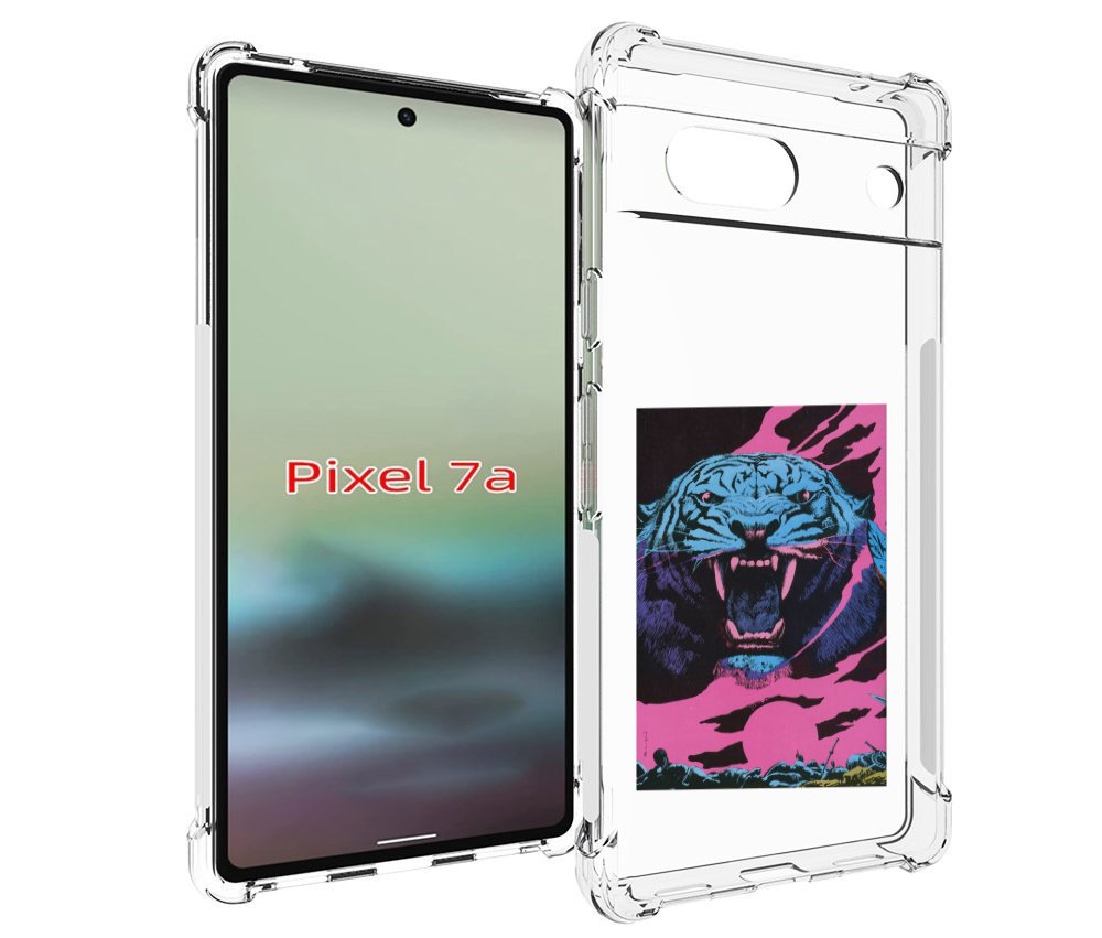

Чехол MyPads лев с розовыми зубами для Google Pixel 7A, Tocco