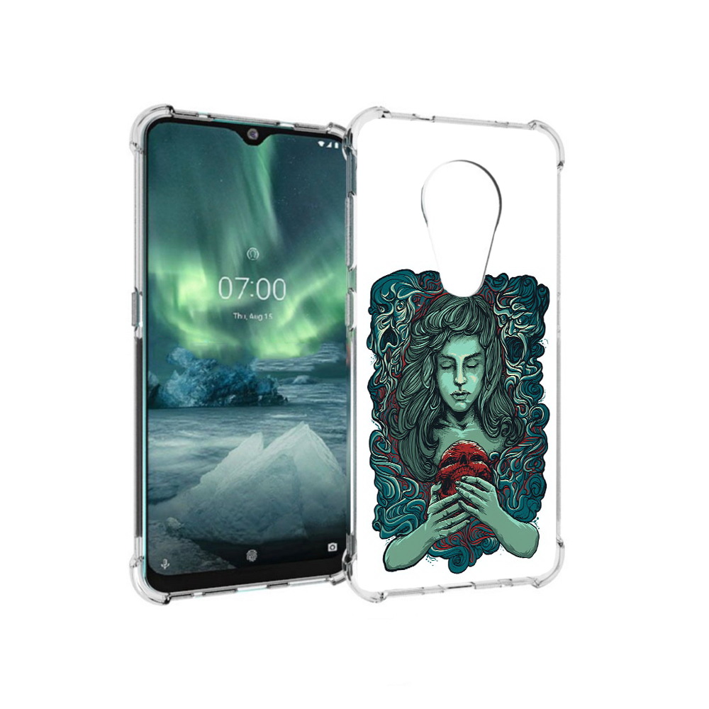 

Чехол MyPads Tocco для Nokia 7.2 спящая девушка (PT139171.105.619), Прозрачный, Tocco