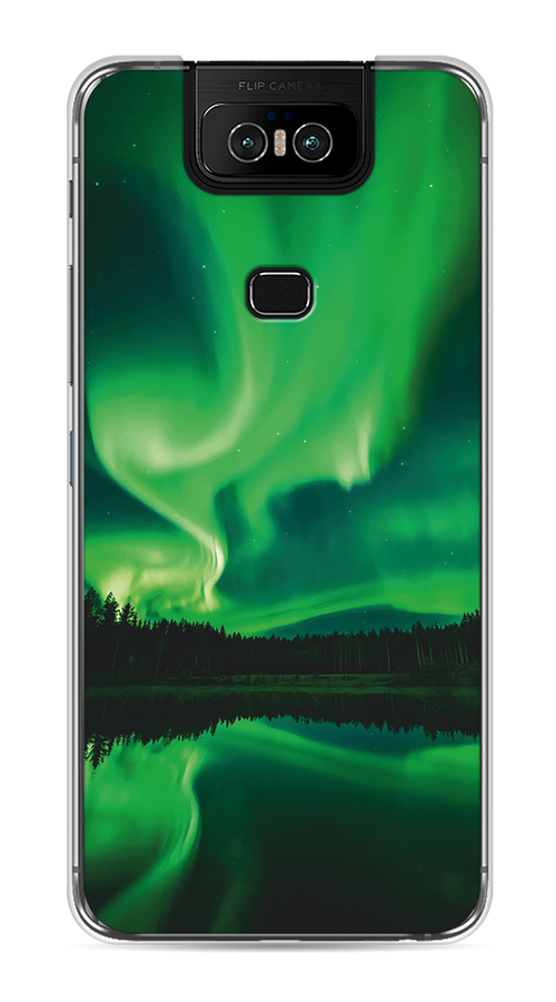 

Чехол Awog на Asus Zenfone 6 ZS630KL "Ночные пейзажи 7", Зеленый;черный, 43950-4