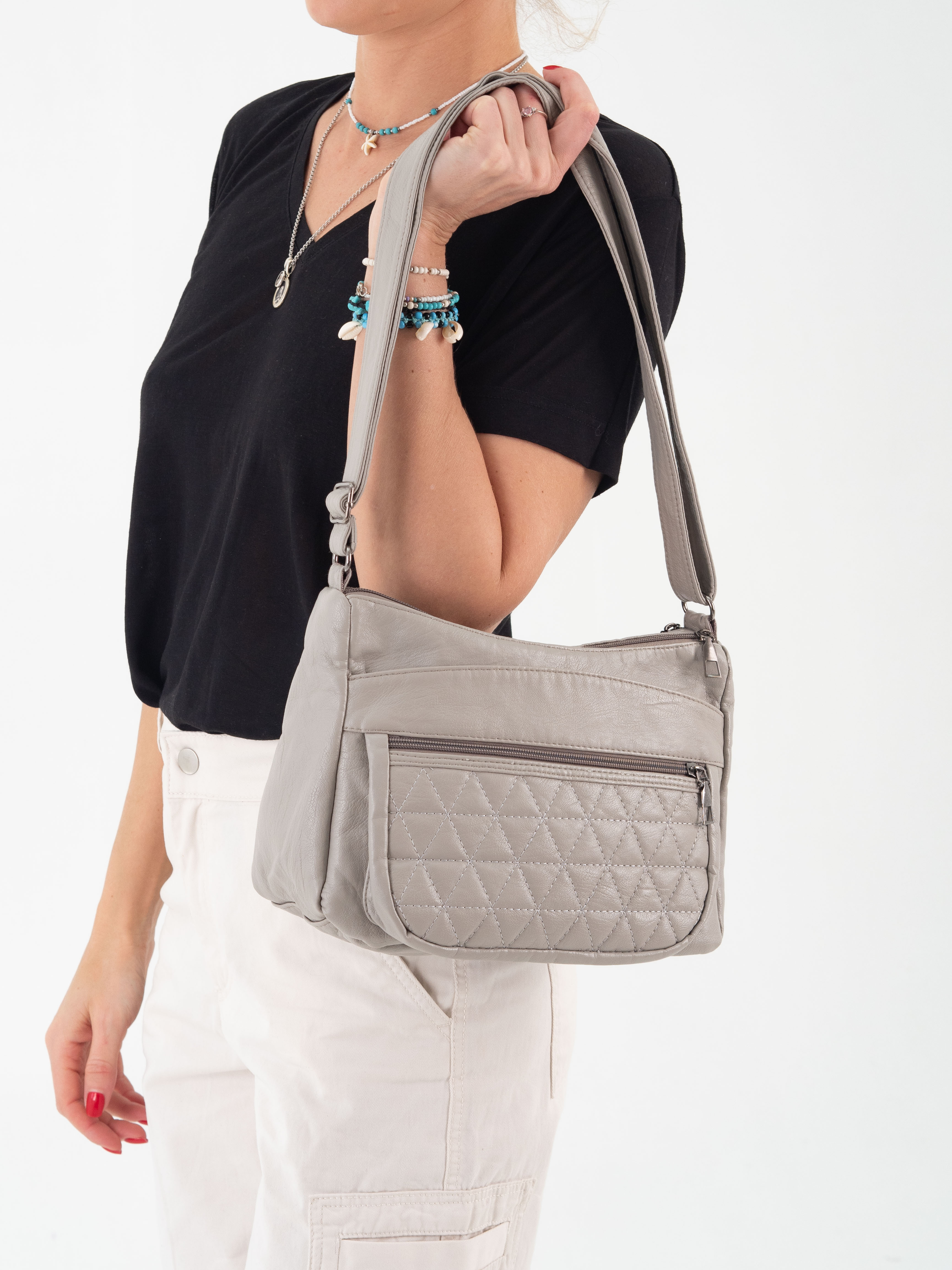 Сумка женская AVSEN Gir-86 серая