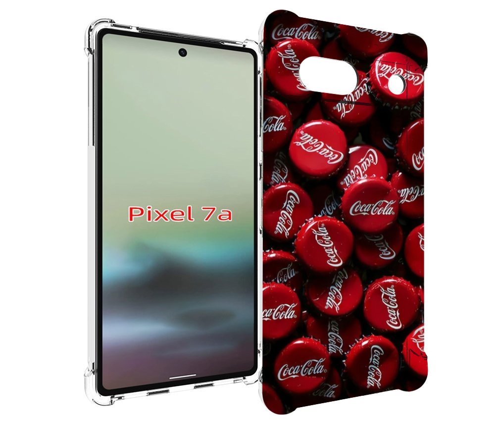 

Чехол MyPads крышки от кокаколы для Google Pixel 7A, Tocco