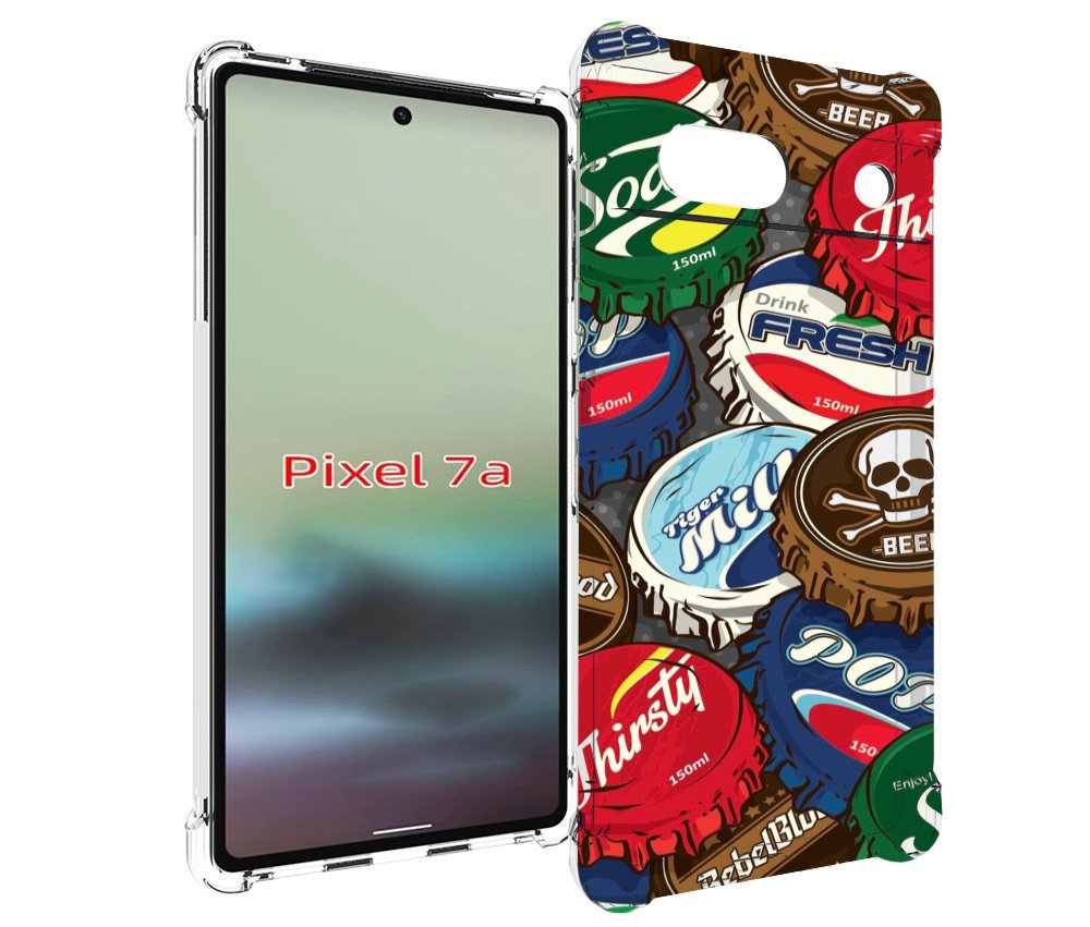 

Чехол MyPads крышки от баночек для Google Pixel 7A, Tocco
