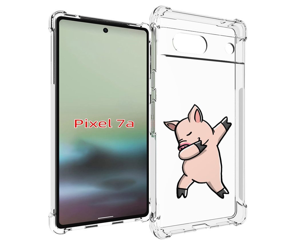 

Чехол MyPads крутой-поросенок для Google Pixel 7A, Tocco