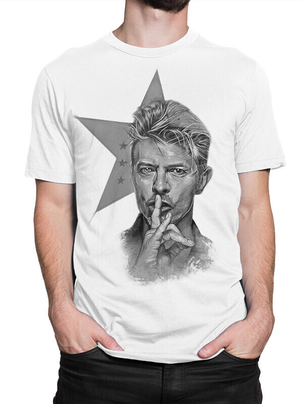 фото Футболка мужская dream shirts дэвид боуи - david bowie 10008542 белая xs