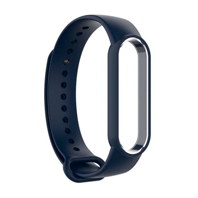 

Силиконовый ремешок NoBrand для Xiaomi Mi Band 5 Dark Blue