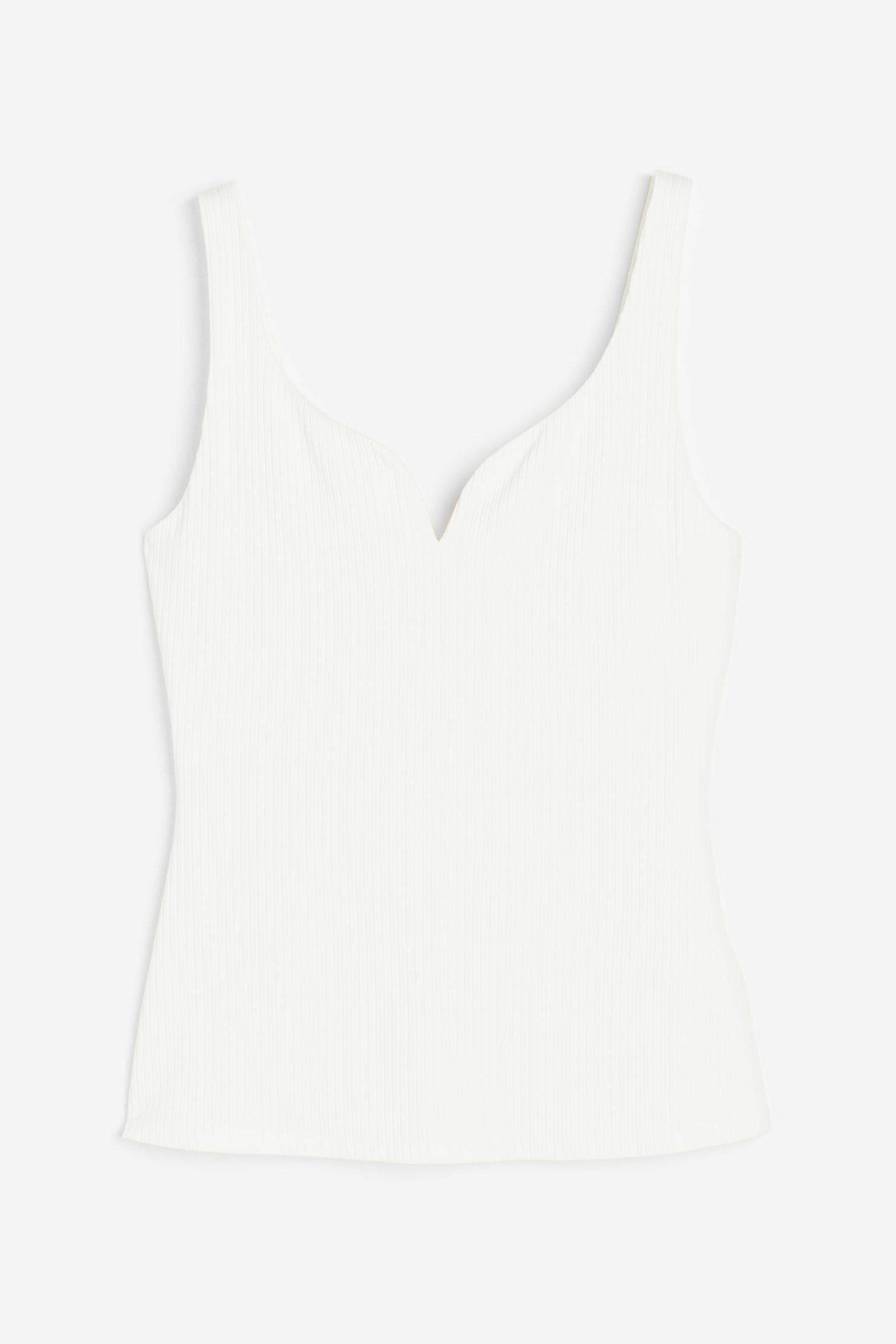 

Топ женский H&M 1128562002 белый S (доставка из-за рубежа), 1128562002