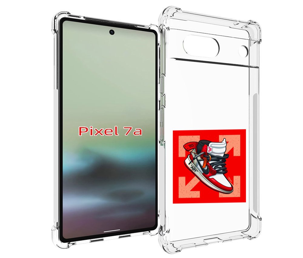 

Чехол MyPads кроссовок джордан офвайт для Google Pixel 7A, Tocco