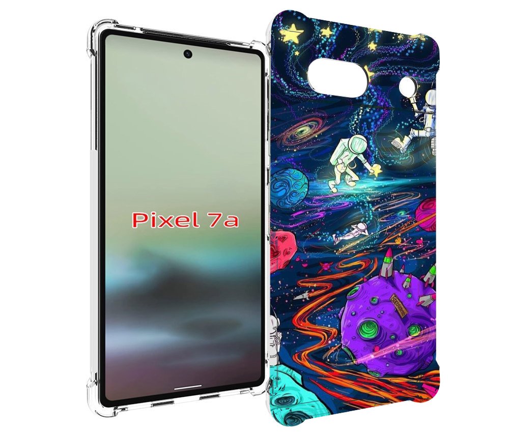 

Чехол MyPads красочный космос для Google Pixel 7A, Tocco