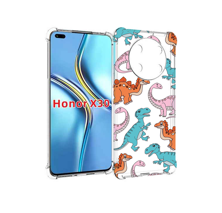 

Чехол MyPads разные-динозаврики для Honor X30 / Magic4 Lite 5G, Прозрачный, Tocco