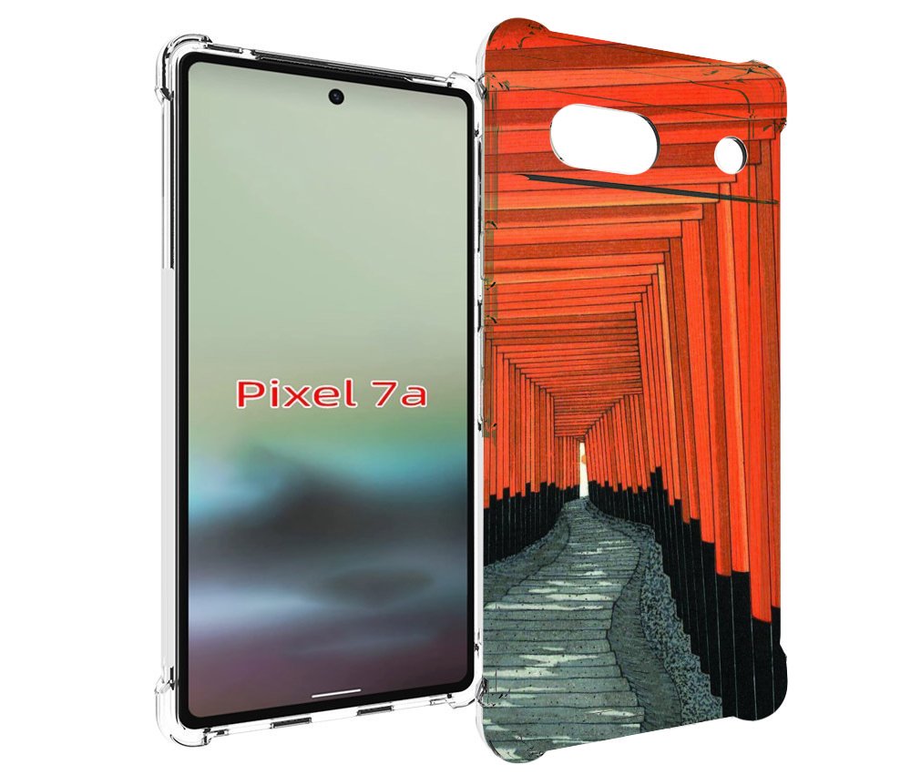 

Чехол MyPads красный коридор для Google Pixel 7A, Tocco