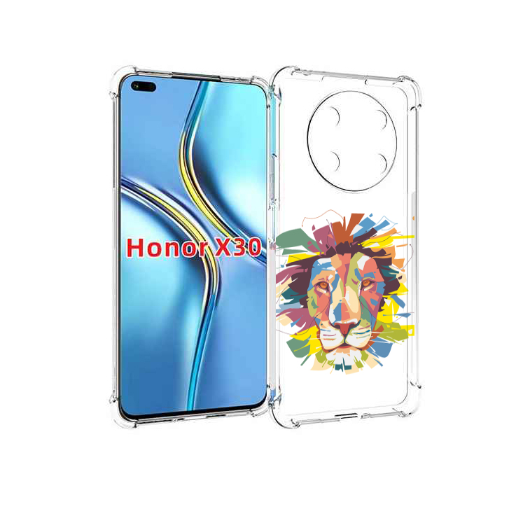 

Чехол MyPads разноцветный-лев детский для Honor X30 / Magic4 Lite 5G, Прозрачный, Tocco