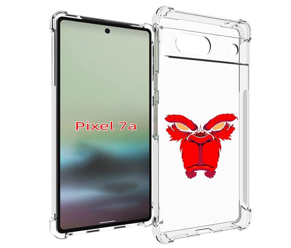 

Чехол MyPads красная обезьяна в темноте для Google Pixel 7A, Tocco