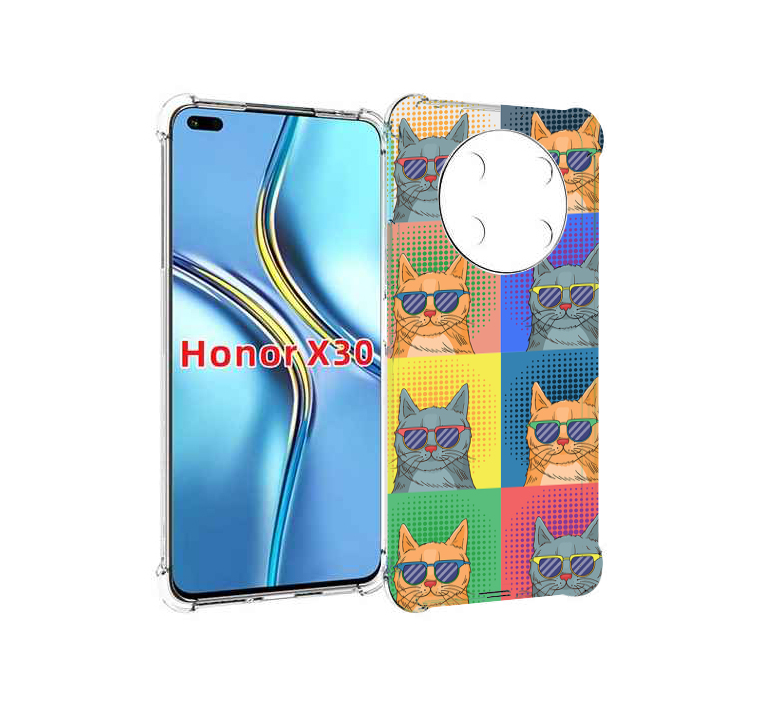 

Чехол MyPads разноцветные-коты для Honor X30 / Magic4 Lite 5G, Прозрачный, Tocco